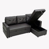 Panana Corner Sofa Bed with Storage PU Leather/Fabric Universal Corner Chaise