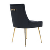 4PCs Viviana Velvet Dining Chairs w/Gold Legs & Ring Handle – Modern Accent