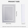 Bathroom Mirror Cabinet w/ LED Shelves Storage Illuminated Lights Wall Mounted