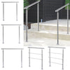 Round Brushed Stainless Steel Rail Balustrade Stair Step Handrail Angle Mobility