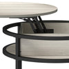 Round Lift Top Coffee Table with Hidden Storage, for Living Room, Modern Design