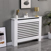 XL 92cm/100cm Tall Radiator Cover Cabinet MDF Wood Grill Shelf Wall Fence Guard