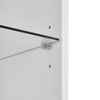 Kitchen Cupboard Double Door Glass/Wood Tall Storage Cabinet Display Organizer