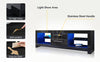 Black TV Stand Unit Cabinet Modern High Gloss Drawers 160cm with RGB LED Light