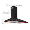New 90cm Stainless Steel Hood Fan Chimney Cooker Hood Kitchen Extractor Fans LED