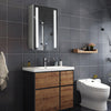 Wall Mounted LED Bathroom Mirror Cabinet Anti-fog Sensor Mirror & Shaver Socket