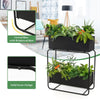 2-Tier Metal Elevated Garden Bed Raised Planter Box Heavy DutyFlower Plant Stand