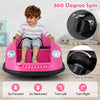Toddlers 12V Electric Bumper Car Kids Battery Powered Toy Vehicle-Pink