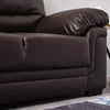 2 /3 Seater Sofa Black or Beige Faux Leather Modern Design Living Room Office