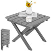 Outdoor Folding Side End Table Foldable Weather-Resistant HDPE Adirondack Table