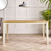 Salcombe Oak and Cream Large Wooden Dining Table