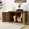 Cat Litter Box Enclosure Pet House End Table with Entrance Hole