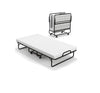 Folding Bed with 10cm Memory Foam Mattress, Portable Foldable Rollaway Guest Bed