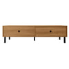 Modern TV Stand 3 Door Cabinet Sideboard with Storage for up to 70 Inch TV Black