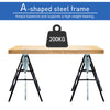 Twin Folding Work Horse Trestle Saw Horses Adjustable Height Stand Set 200kg