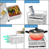 6 Tier Kitchen Rotating Storage Trolley Cart Utility Vegetable Mobile Shelf Rack