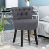Linen Dressing Table Stool Vanity Chair Makeup Stool Bedroom Piano Padded Seat