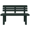 Garden Bench Outdoor Seat Patio Green Polypropylene