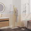 Free Standing Coat Stand Rack Granite Stone Base Metal Tube Garment Clothes Rail