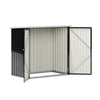 5x3FT GalvanisedSteel Tool Shed Bike Shed with Door Garden Storage for Tool Bike