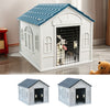 Large Outdoor Indoor Garden Pet Puppy Dog Animal Shelter Plastic Kennel House UK