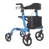 Folding Rollator,Lightweight Walking Aid 4 Wheels Mobility Walker w/ Seat,Break