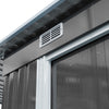 9 X 5.5ft Large Metal Shed Outdoor Garden Tools Storage House with 2 Door Window