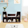 Larger Size Kids Bookcase Teenagers Storage Organizer Cube Cabinet w/ Cushion