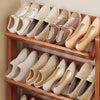 4 Tier Wooden Shoe Rack Home Entryway Shoe Organizer Holder Shelf UK STOCK