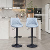 Set of 2 Barstool Kitchen Breakfast Swivel Pub Counter Gas Lift PU Leather Chair