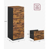 3-Drawer File Filing Cabinet Lockable Compact Size for A4 Letter