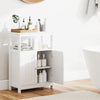 Modern Storage Cabinet w/2Doors & Open Compartment-White
