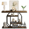 Industrial Wooden Retro Narrow Slim Console Table Side Table Hallway Furniture