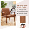 Yaheetech Armchair Sofa Accent PU Leather Chair Retro Lounge Chair