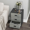 3 Drawer Wooden Bedroom Bedside Cabinet Furniture Storage Nightstand Side Table