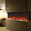 Electric 3 Sided Media Fire 60 inch Standing Insert LED Fireplace Panoramic