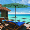 3M Outdoor Garden Round Parasol Sun Shade Patio Hanging Umbrella with Crank Tilt