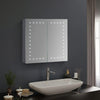 Bathroom Wall Hung LED Mirror Cabinet with Shelf/Shaver Socket/Anti-Fog Demister