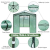 3.6x2.4M Outdoor Folding Pop-up Walk-in Gardening Greenhouse Plants Growing Tent