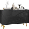 Storage Cabinet, Sideboard with Adjustable Shelves, Black