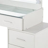 Dressing Table with LED Lighted Mirror 5 Dressers Desk Table And Stool
