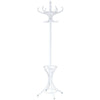 Wooden Coat Rack Hat Hanger Free Standing Hallstand Umbrella Stand with 12 Hooks