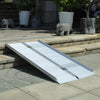 2/3/4/5/6ft Folding Aluminum Wheelchair Ramp Threshold Doorways Step Access Ramp