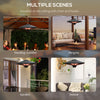 Electric Hanging Heater LED Ceiling Halogen 2000w Patio Garden Aluminum Tent