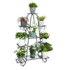 9 Tier Large Plant Stand Metal Flower Pot Holder Display Shelf Garden Rack Home