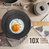 12pc Granite Nonstick Induction Cookware Set with Lids & Utensils for All Hobs