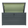350L Garden Storage Box Utility Chest Cushion Shed Metal Large Outdoor Garden