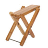 Bamboo Guitar Foot Stool Folding Musical Instrument Footrest 4 Adjustable Height