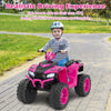 Ride on Quad ATV Kids 4-Wheeler 24V Ride-On Toys w/Music-Pink