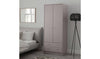 Malibu 2 Door 2 Drawer Wardrobe - Grey
